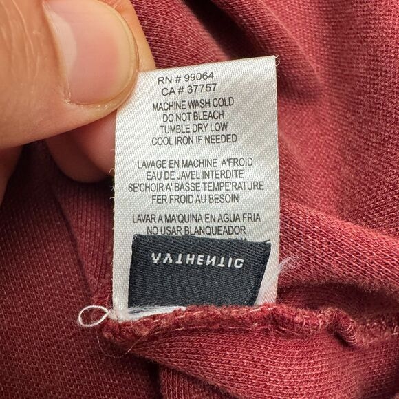 RVCA Alex Knost Polo Shirt Mens Large Faded Burgundy Short Sleeve Cotton Casual - Picture 6 of 11